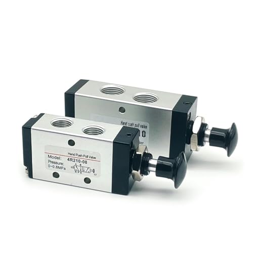 Vanne pneumatique 4R310-10 à commande manuelle push-pull avec raccords 12mm - 6
