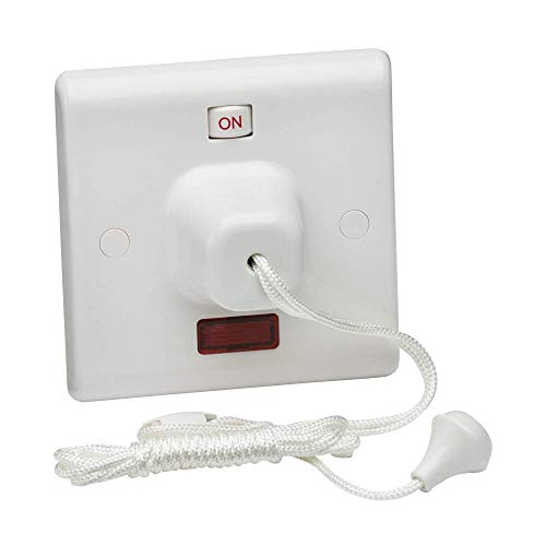 Knightsbridge SN8310N White 45A Pull Cord Switch Double Pole