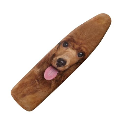 Funda Tabla de Planchar Perro Marrón Funda Plancha Universal Ajustable Montaje Fácil con Elástico Fundas Tabla de Planchar Refleja Calor Ironing Board Cover Plancha Rápido 125x45cm