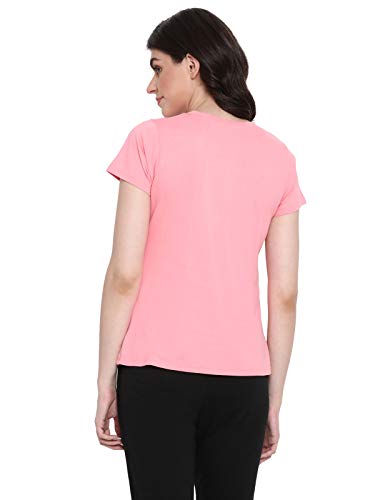 Image of Clovia Women's Cotton Print Me Pretty T-Shirt