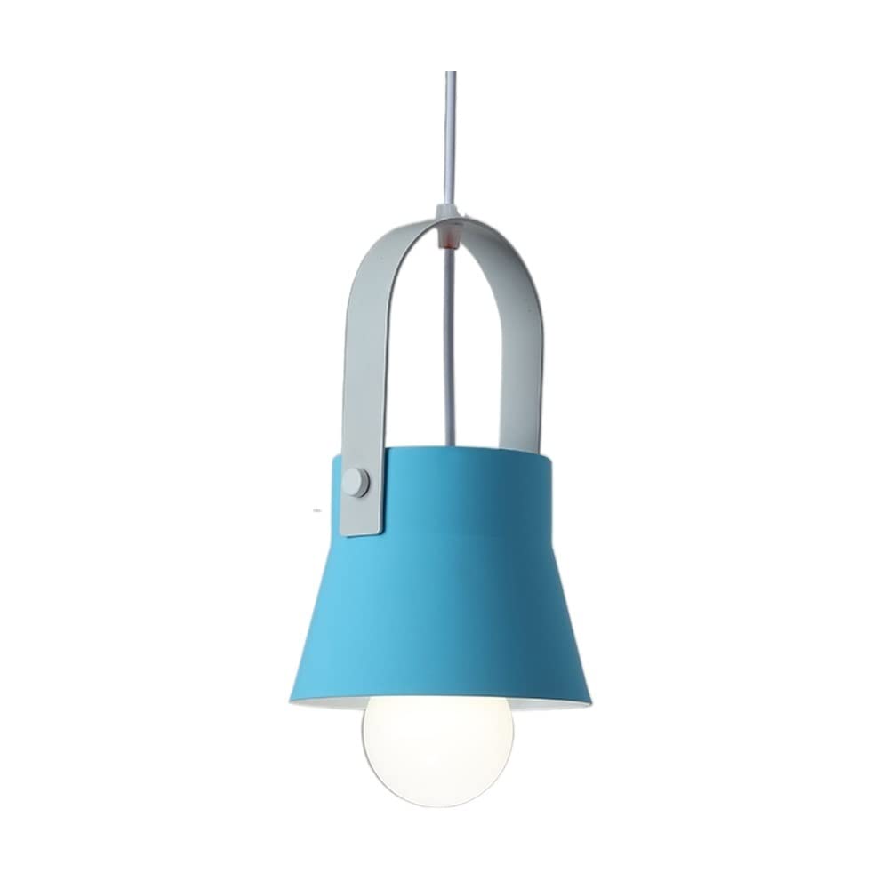 SXECAEPS Modern creative chandelier Simple Modern Macaron Colorful Ceiling Pendant Lamp Nordic Wrought Iron Dining Room Bedroom Bedside Bar Window Creative Suspension Light Lighting