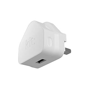 Kit Essentials Mains USB Charger Adapter – USB-A Port Eco-Friendly Smartphone Charger for iPhone, Samsung Galaxy, Google Pixel, Huawei Mate, Sony Xperia and Many Other Phones and Devices – 2A – White