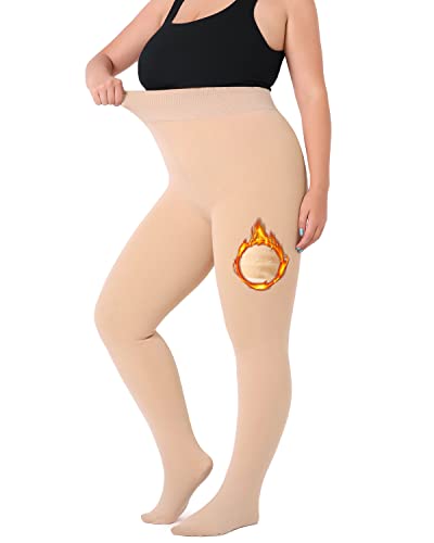 Legging Thermique Femme Doublé Polaire - Taille Haute, Opaque, Pour L'hiver, Confortable Et Chaud