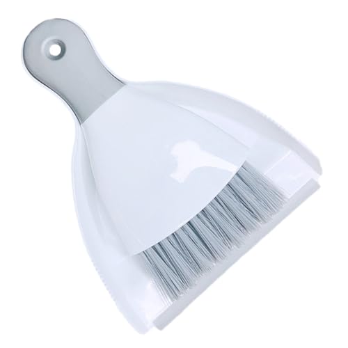 HAKIDZEL 小型ミニほうきと塵取り 卓上用コンパクト掃除ブラシ キーボードやデスクの隙間に 傷けずにホコリや髪の毛を除去 かわいいデザイ