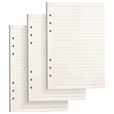 PALUDO Papel de Recambio A5 con 6 Anillas Cover