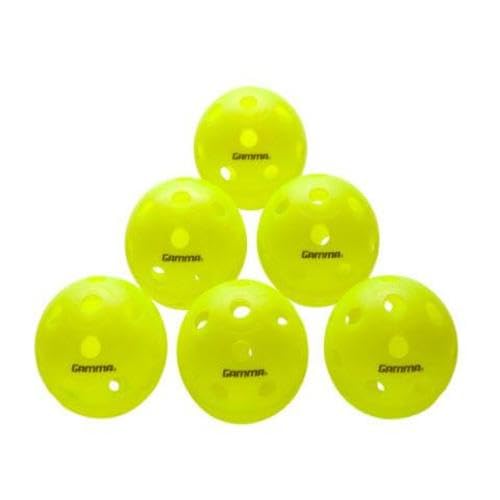 High Visibility USAPA Approved Indoor Pickleball with 26 Holes for Tournament Play