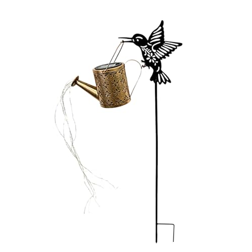 Genérico luz solar | Farol solar LED en forma de colibrí para decoración al aire libre | Decoraciones impermeables al aire libre para jardín, Halloween, Navidad y