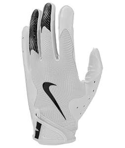 Nike Vapor Jet 8.0 Football Gloves (White/White/White/Black, Large) product image