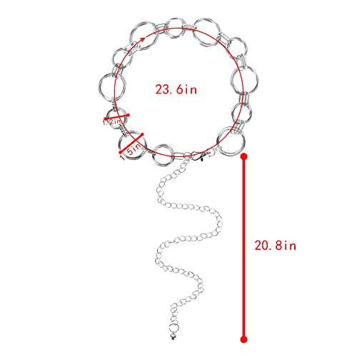 Goclothod Womens Metal Chain Dress Belt Skinny Waist Belt Golden Silver Waistband2