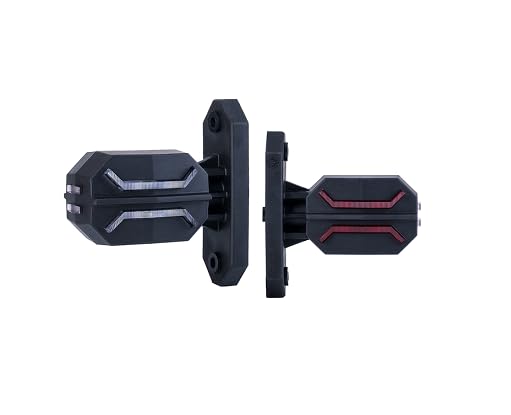 2 x luci a LED in gomma per limitatori di terra, moderne, 12 V, 24 V, con marchio di controllo E, luce di posizione per camion, camion, roulotte,