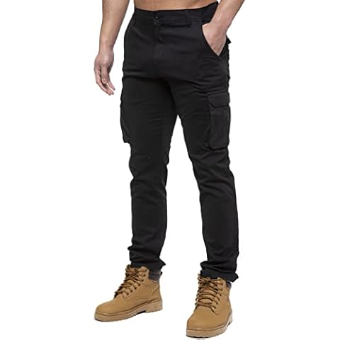 989Zé ENZO Mens Cargo Combat Trousers Cover