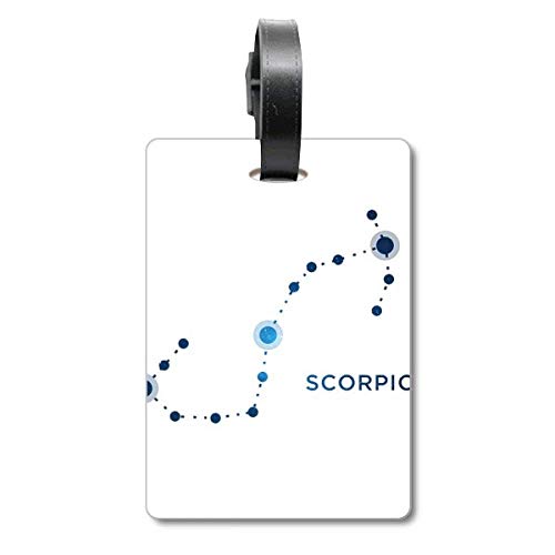Étiquette de voyage Scorpion signe du zodiaque pour valise et sac