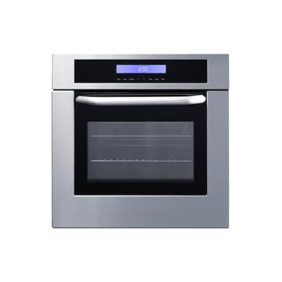 Summit 24 Wide Electric Wall Oven, Brushed Stainless Steel, ADA Compliant, 208-240V- SEW24SSX