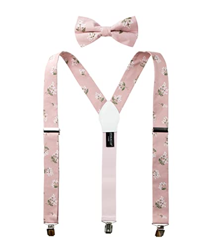 Spring Notion Men's Cotton Floral Suspenders and...