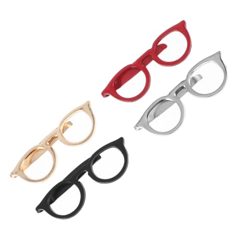 Clips de corbata para hombre con diseño de gafas accesorios de traje mate y pasadores metálicos GALPADA