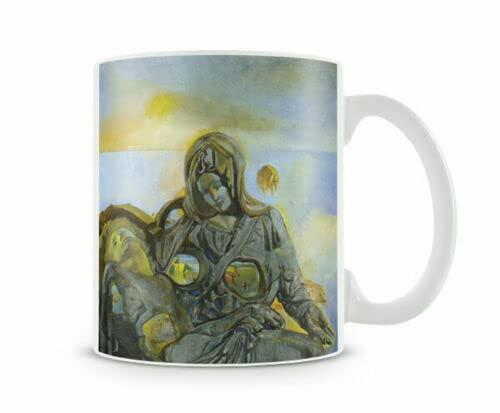Voltx Design Salvador Dali Geological Echo.La Pieta Printed Ceramic Tea and Coffee Mug 320ml |Coffee Mug |Novelty Mug |Mug for Tea & Coffee|Ceramic Coffee Mug |Printed Coffee Mug