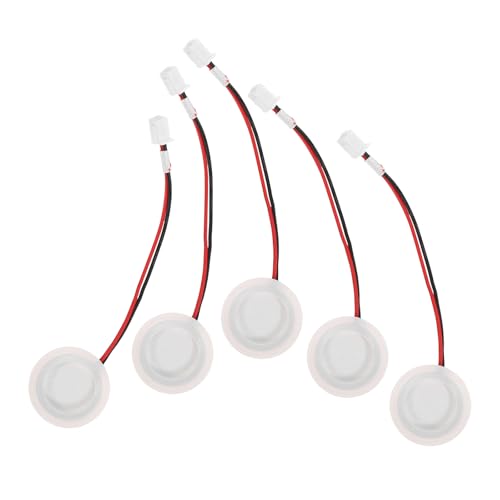 Ipetboom Lot de 5 Disques Céramique Ultrasonique 1,7 Mhz Diamètre 20 Mm pour Humidificateur, Accessoires Solide en Céramique et Acier Inoxydable, pour...