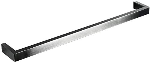 Porte-serviettes acier inoxydable 304 monocouche argent support mural salle de bain 50 cm