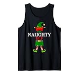 Photo Gallery the naughty elf - divertente gruppo familiare di natale canotta Photo Gallery the naughty elf - divertente gruppo familiare di natale canotta