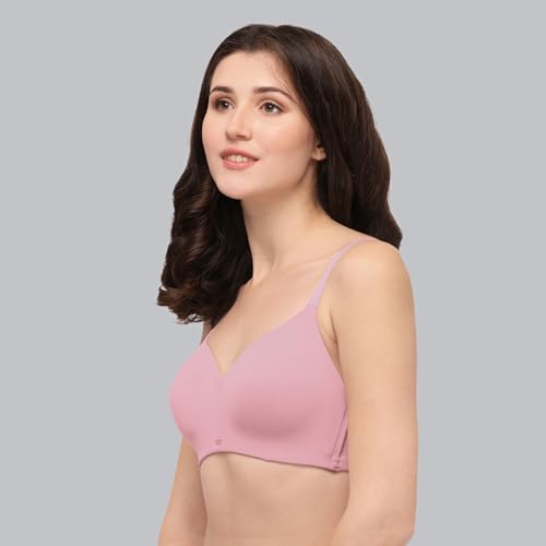 Image of SOIE Women Full Coverage Polyamide Spandex Padded Non Wired Ultra Soft Seamless Bra Pack of 2