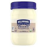 Hellmann's Organic Mayonnaise Original Mayo Creamy Condiment for Sandwiches and Simple Meals Made with Organic Free-Range Eggs 15 oz