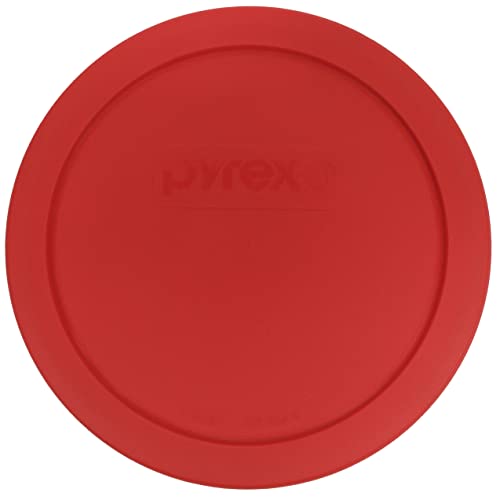 Pyrex 322-PC 1qt Red Round Mixing Bowl Pastic Lid Made in the USA