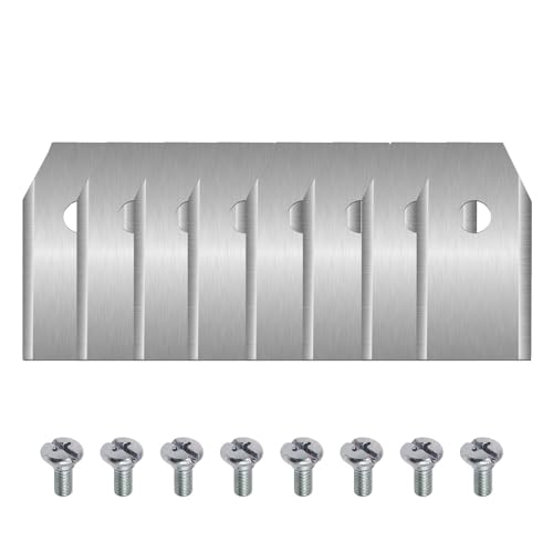 12x Rasenmäher Ersatzklingen Passend für Gardena, Husqvarna, Yard Force Edelstahl SUS420J2 Scharfe Mähroboter Messer mit Schrauben