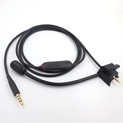 Replacement QuietComfort 35 Boom Microphone Cable QC35 Cable Cord with Mute Button Compatible with Bose QuietComfort 35 QC35 QC35 II Headphones for PC, Laptop, PS4 PS5 Xbox One Controller
