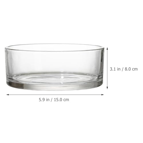 FOMIYES Large Cylindrical Vase Clear Glass Hydroponic Plant Vase Large Terrarium Glass Fish Bowls Table Centerpiece Hydroponic Plants Small