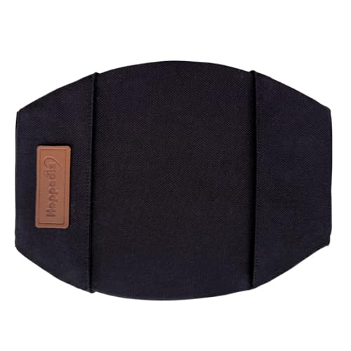 Hoppediz Lendenwirbelstütze, ergonomische Unterstützung für Babytrage und Tragetuch, universell, black