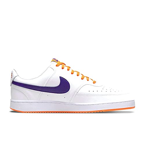 Image of Nike Court Vision LO NBA-White /Electro Purple-Light CURRY-DM1187-103-8UK