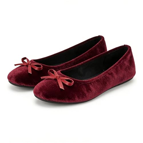 Image of Women's Foldable Ballet Flats - Portable Flat Shoes for Travel and Wedding that Fit in Your Purse