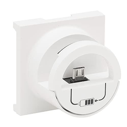 Plaque de commutation et obturateur Legrand 864125 Blanc pour habillage mural