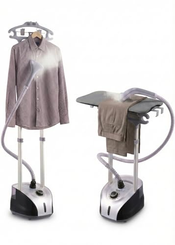 Libra Steam Iron with Stand, 11 Heat Modes & 1950 Watts Standing Iron Steamer for Clothes with 20 Sec Rapid Heat Technology, 57 g/min Standing Press, Stainless Steel Steam Nozzle, 2 Litre Water Tank