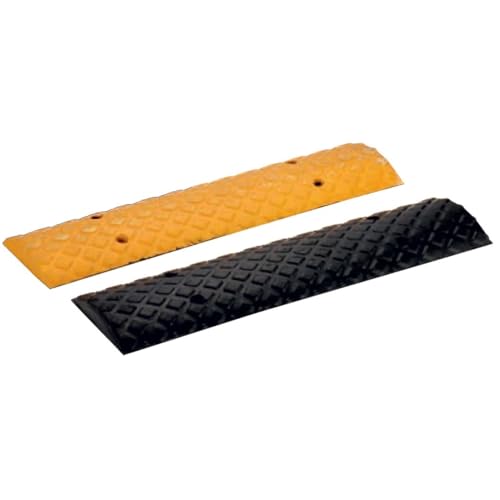 Image of Aktion Safety 25MM Rumbler Strips 4 Meter ABS Rumbler Strips (Black and Yellow) Pack of 8 Size 500 x 150 x 25 (500MM x 8 Blocks)
