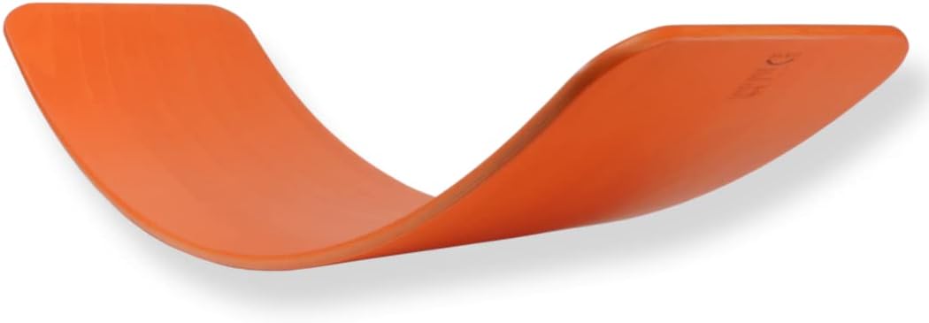 das. Brett Bouncy Wooden Balance Board - Red Lacquered