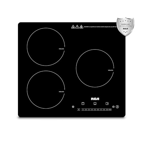 La mejor comparación de Parrilla Electrica 4 Quemadores para comprar online. 42 RCA Parrilla Triple de Inducción RC-12A6 con 3 Quemadores, Control Táctil, Vidrio Templado, Sensor de Temperatura y Temporizador, Soportes Antiderrapantes, Portátil con Sistema...