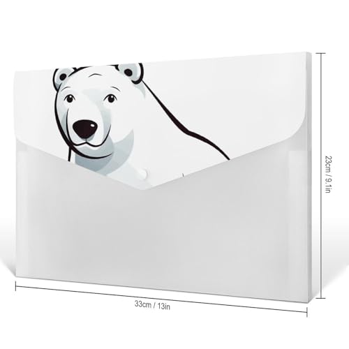 Porte-documents durable 6 compartiments classeur bureau Polar Bear CV - 2