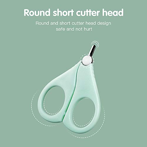 Mostop Baby Nail Clippers Kit Manicure Set 4 in 1 Care Tools Pedicure Kit Baby Nail Clippers, Scissors, Nail File… – Bild 5