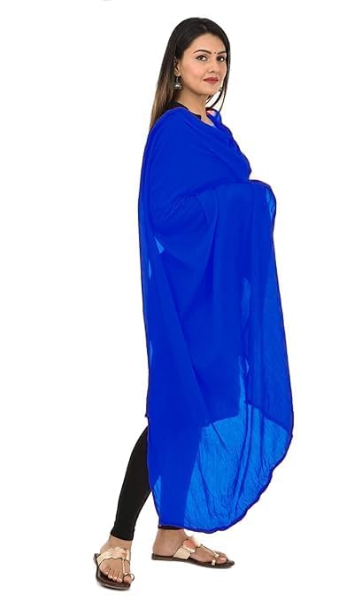 !PTS! Women's Solid Plain Pure Cotton long Dupatta & Chunnis odhni3