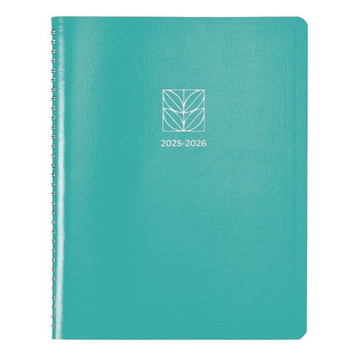 Blueline® Essential - Agenda académica mensual de 14 meses, julio de 2025 a agosto de 2026, encuadernación de doble alambre, cubierta Vicuana suave, 11 x 8.5 pulgadas, azul (CA701F.02-26)