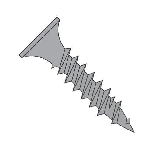 #8 x 2 1/2" Fine Drywall Screws/Square/Bugle Head/Steel/Black Phos (Carton: 2,000 pcs)