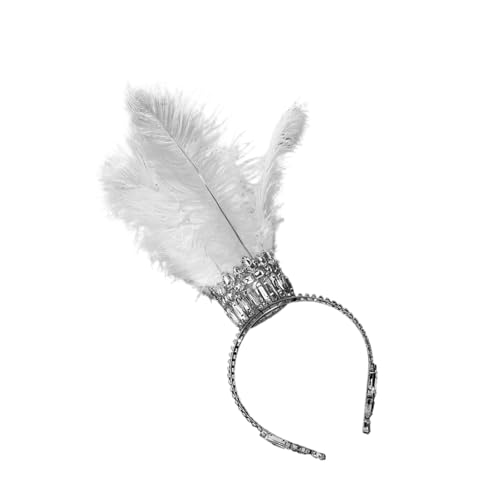Serre-tête luxueux à plumes pour carnaval et soirées déguisées chics