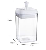Argon Table Food Storage Containers with Airtight Flip Lock Lids - 800ml - White - 3 Pack - Plastic Kitchen Storage Tupperware Pantry Food Organiser for Cereal, Oats, Sugar, Coffee, Biscuits, Tea - Image 8