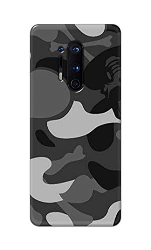Image of Printed Hard Back Cover Case for OnePlus 8 Pro Back Cover (Army Pattern) -1302
