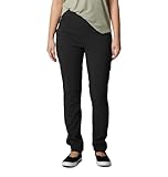 Columbia Women's Anytime Slim Pull-On Pant II, Black, Medium