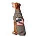 Chilly Dog American Flag Dog Sweater, Medium