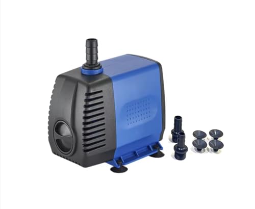 Image of Asian Pumps Submersible Water Pump 60W Ultra Quiet,Head 3Mtr Flow 3000L /Hr, Ac 220V with Flow Control For Fountain /Circulation /Hydrophonic /Aquarium /Pond with Outlet Dia Nozzle 13 /16 /19 mm