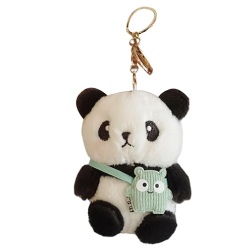 Llavero Panda – Lindo llavero animal para mujer, regalo para amantes de los pandas | Lindo llavero de panda de felpa, adorable llavero de panda, de panda, accesorio de bolsa de oso pand
