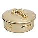 Cathedral Art Metal (Abbey & CA Gift) Polished Brass PYX with Cross/Pill/Keepsake Box, 1.5